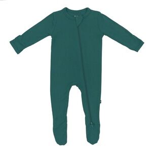 NWT - Kyte Baby - Zippered Footie in Emerald - Size 12-18m